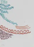 Giorgio Griffa, Tre linee con arabesco n. 1088