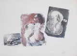 Rotella, Senza titolo, 1976, frottage on paper