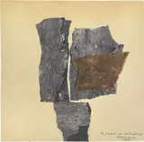 Roberto Crippa, Senza titolo, 1963, collage and sughero on paper