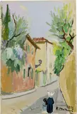 Via San Leonardo by Rodolfo Marma, 1973, oil on canvas, offered Dec 2020