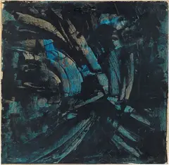 Senza titolo by Alvaro Monnini, 1959, oil on paper applicata on compensato, offered Dec 2020