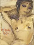 Primo Conti, Figura, 1969, gouache on paper