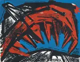 Vinicio Berti, Scontro nel tempo, 1967, acrylic on canvas