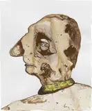 Enrico Baj, Illustrazione de «Il Deserto dei Tartari», 1973, tempera and inchiostro on paper