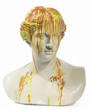 Omar Hassan, Testa di Venere, 2014, mixed media on scultura in gesso