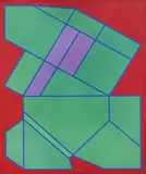Achille Perilli, La pazzia del colore, 2016, mixed media on canvas