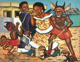 Moké, Ritual, 2001, oil on canvas