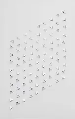 Edoardo Landi, Superficie a triangoli, 1971, ritagli on card