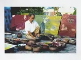 Gianfranco Gorgoni, Francesco Clemente, fotografia a colori on card