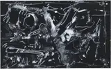 Emilio Vedova, Continuum, 1987, mixed media on paper applicata on canvas