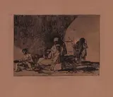 Francisco Goya y Lucientes, Sanos y enfermos, etching
