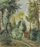 Guido Ferroni, Paesaggio, oil on canvas