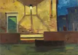 Notturno by Renato Natali, oil on panel, offered Oct 2020