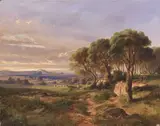 Giacinto Gigante, Paesaggio con pastore e gregge