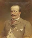 Alfredo Tominz, Ritratto maschile, 1895, oil on canvas