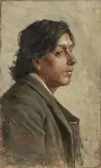 Ritratto di napoletano by Guglielmo Micheli, 1888, oil on canvas, offered Oct 2020