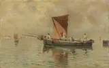 Attilio Pratella, Pesca al tramonto