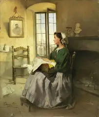 Pensiero a Garibaldi by Domenico Induno, 1862, oil on canvas, offered Oct 2020