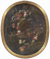 Margherita Caffi, Natura morta con fiori, oil on canvas
