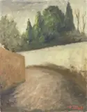 Via San Leonardo by Ottone Rosai, 1955, oil on canvas, offered Nov 2019