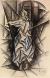 Roberto Marcello Iras Baldessari, Studio di figura 2, 1916, Carboncino