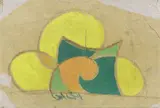 Giacomo Balla, Motivo floreale per ricamo, 1918, tempera on paper applicata on canvas