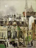 La Cupola degli Invalidi con la Torre Eiffel by Filippo de Pisis, 1926, oil on canvas, offered Nov 2019
