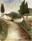 Strada di Bagno a Ripoli by Ottone Rosai, 1932, oil on canvas, offered Nov 2019