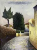 Via San Leonardo by Ottone Rosai, 1938, oil on panel, offered Nov 2019