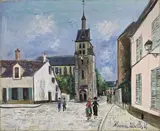 Maurice Utrillo, Place de l'église, Nangis (Seine-et-Marne)