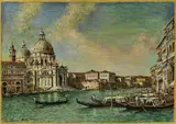 Venezia. Chiesa della Salute by Giorgio de Chirico, oil on canvas, offered Nov 2019