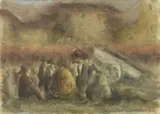 Operai in riposo by Ottone Rosai, 1944, oil on canvas, offered Nov 2019