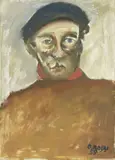 Ritratto del pittore Fracassini by Ottone Rosai, 1955, oil on canvas, offered Nov 2019