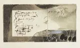 Antoni Tàpies, Manuscript, etching and acquatinta a colori
