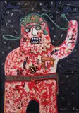 Enrico Baj, Assaltatore, screenprint on paper