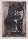 Luigi Bartolini, Zingara che si pettina, mixed media on paper