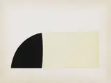 Alberto Burri, Bianchi e neri II-F, 1969, lithograph