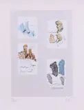 Claes Oldenburg, Notes in Hand, 1972, lithograph offset
