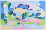 Giacomo Balla, Linee Forza di Paesaggio, screenprint a colori