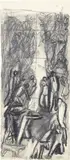 Studi di figure by Mario Sironi, pencil and charcoal on paper, offered Nov 2019