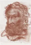 Pietro Annigoni, Ritratto virile, sanguigna and mixed media on paper