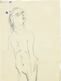 Figura by Mario Sironi, ink on paper, offered Nov 2019