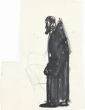 Figura by Mario Sironi, tempera acquerellata and pencil on paper, offered Nov 2019
