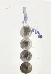 Campanule by Giuseppe Gallo, 2012, watercolour on paper, offered Nov 2019
