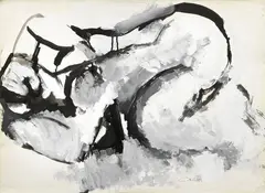Schizzi di memoria by Claudio Cintoli, 1959, mixed media on paper, offered Nov 2019