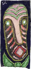 Un poveraccio by Enrico Baj, 1996, acrylic on feltro applicato on panel, offered Nov 2019