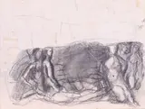 Figure by Mario Sironi, pencil on paper, offered Nov 2019