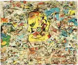 Arturo Carmassi, Senza titolo, collage on panel