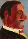 Franz Borghese, Ritratto virile, oil on canvas