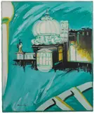 Remo Brindisi, Venezia, oil on canvas